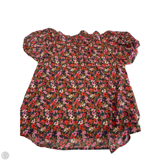Top Short Sleeve By Entro In Floral Print, Size: M
