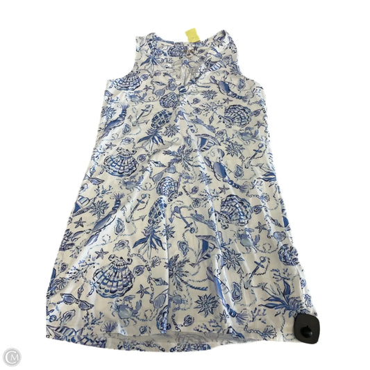 Dress Designer By Lilly Pulitzer In Blue & White, Size: S