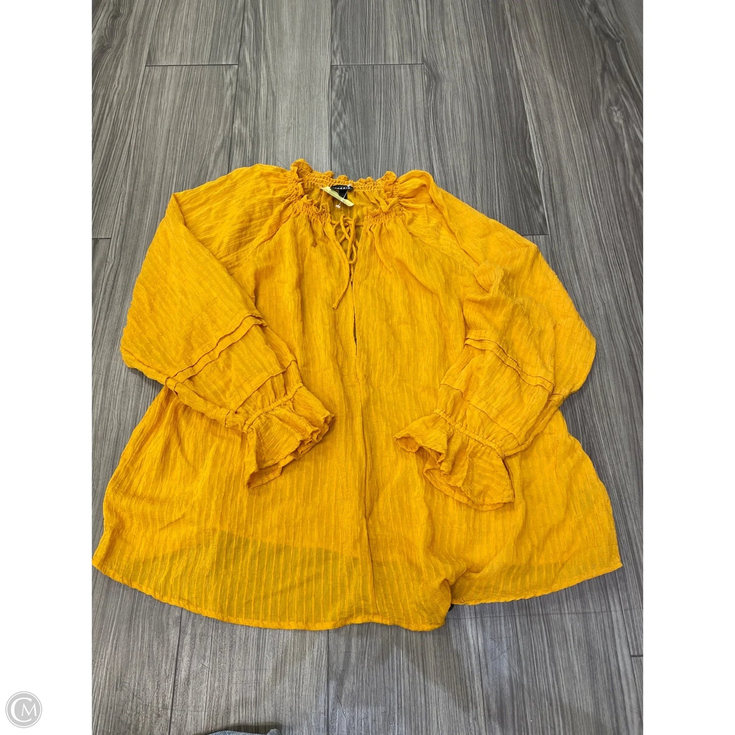 Top Long Sleeve By Torrid In Yellow, Size: 2x