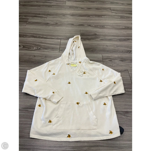 Sweatshirt Hoodie By Maurices In White, Size: 1x