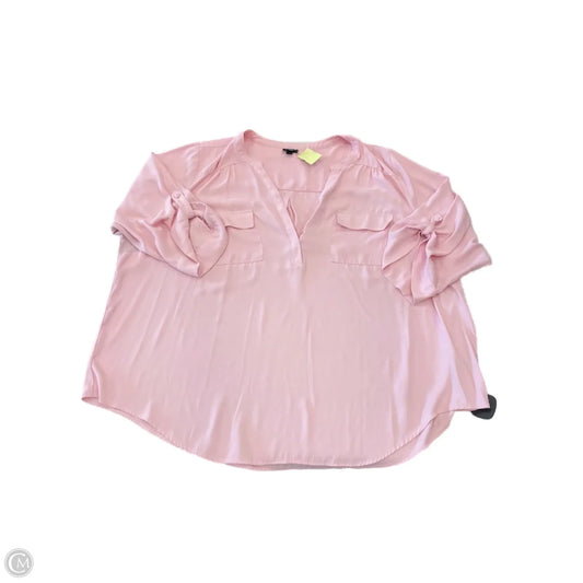 Top Long Sleeve By Torrid In Pink, Size: 4x