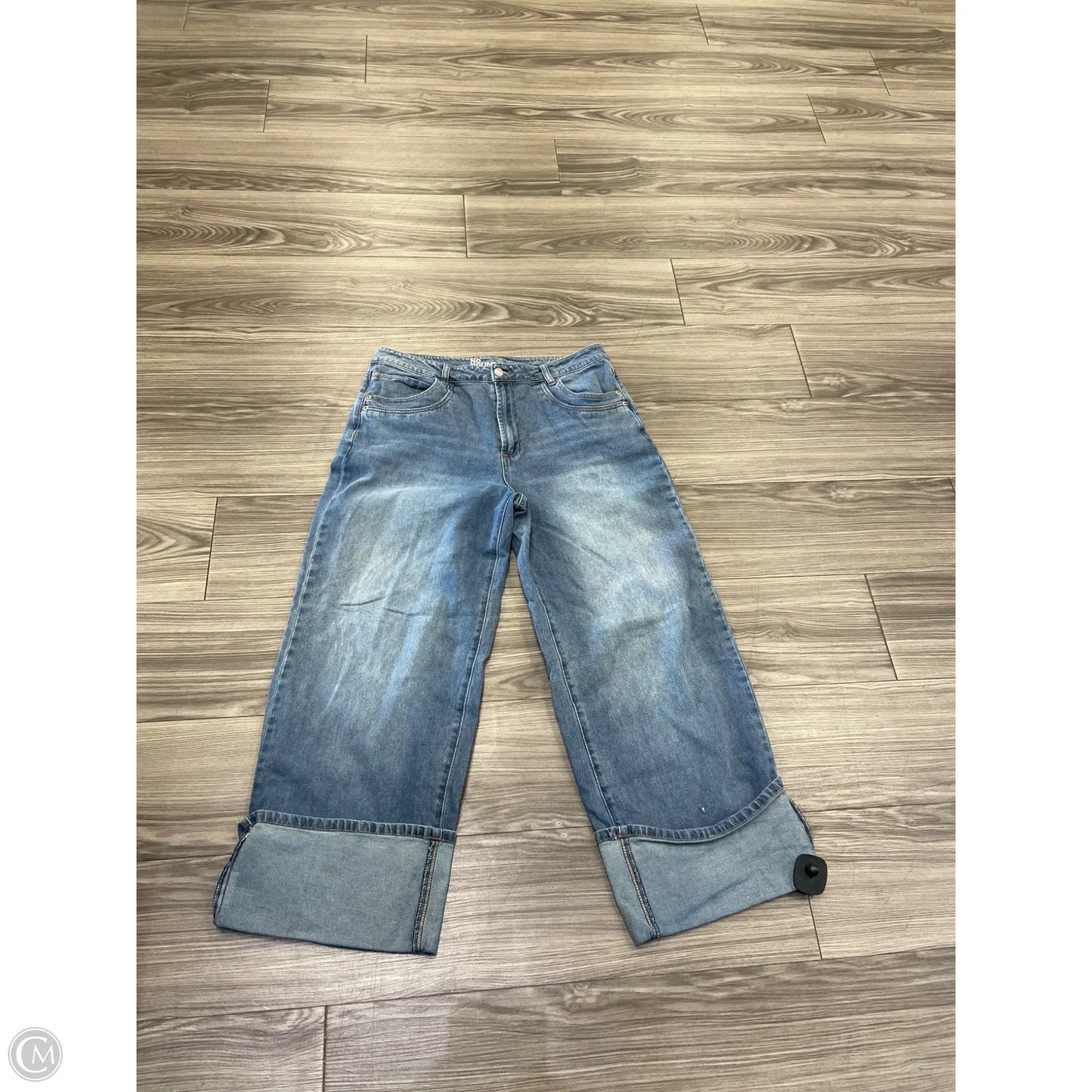 Jeans Wide Leg By No Boundaries In Blue, Size: 14