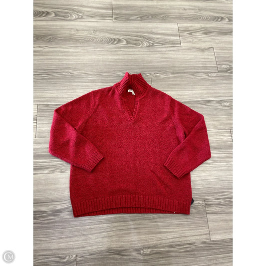 Sweater By Carolyn Taylor In Red, Size: 2x