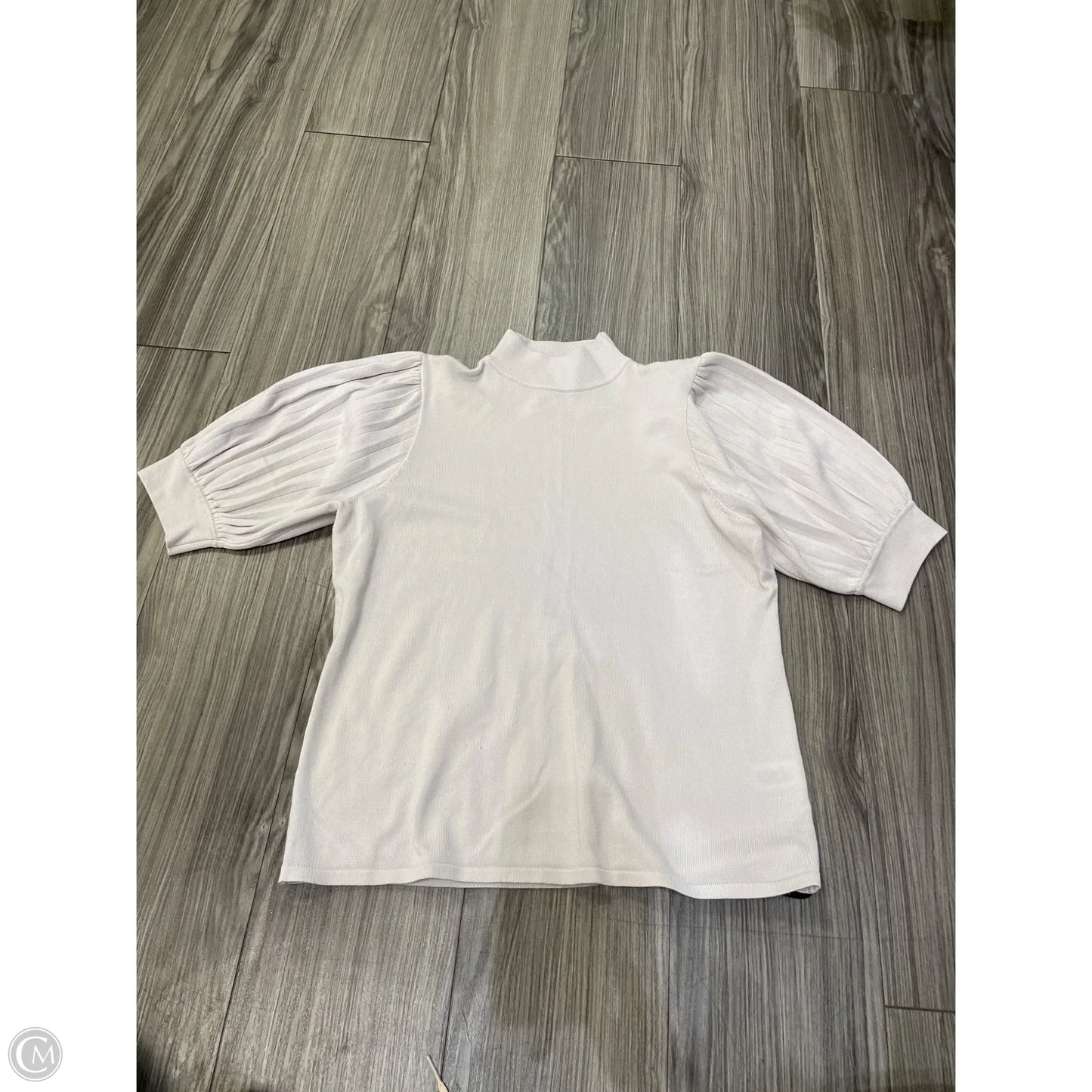 Top Short Sleeve By Tahari In Grey, Size: L
