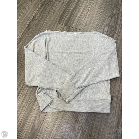 Top Long Sleeve By Abercrombie And Fitch In Grey, Size: S