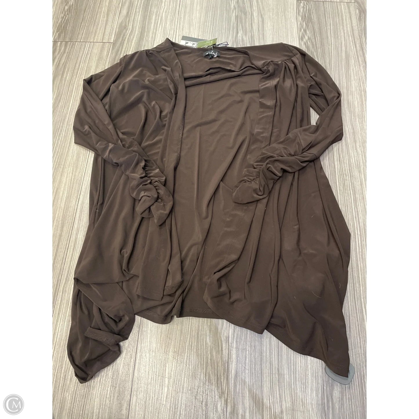 Cardigan By Clothes Mentor In Brown, Size: L