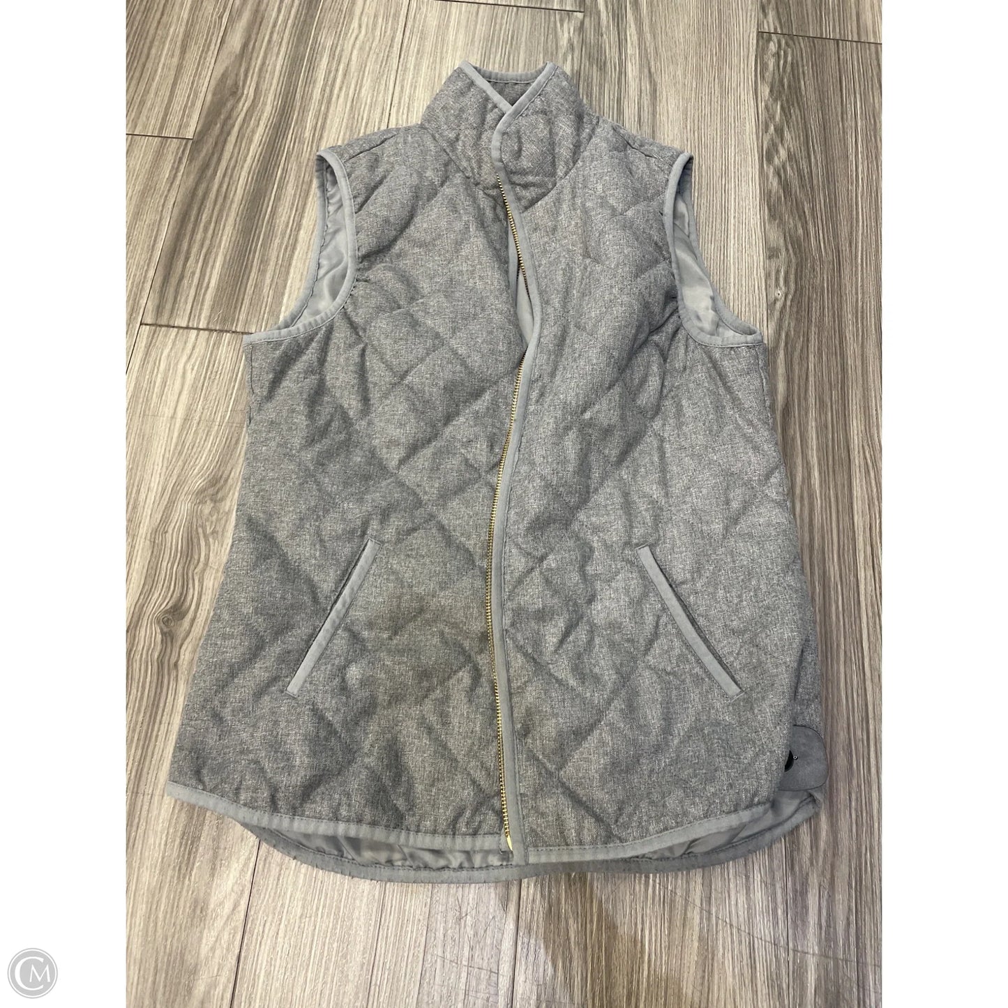 Vest Puffer & Quilted By Old Navy In Grey, Size: S