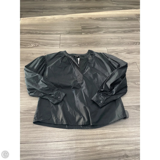 Top Long Sleeve By Banana Republic In Black, Size: S