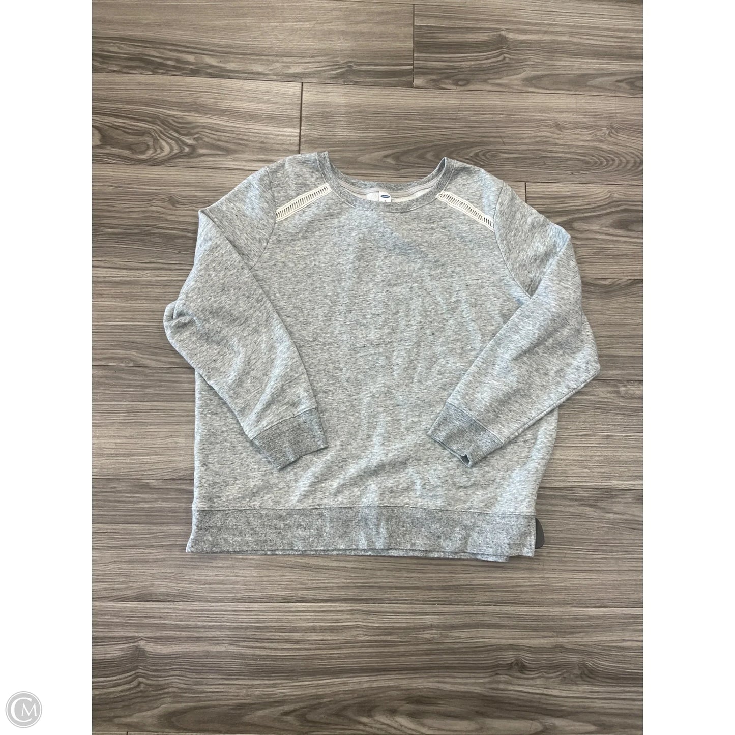 Sweatshirt Crewneck By Old Navy In Grey, Size: Xl