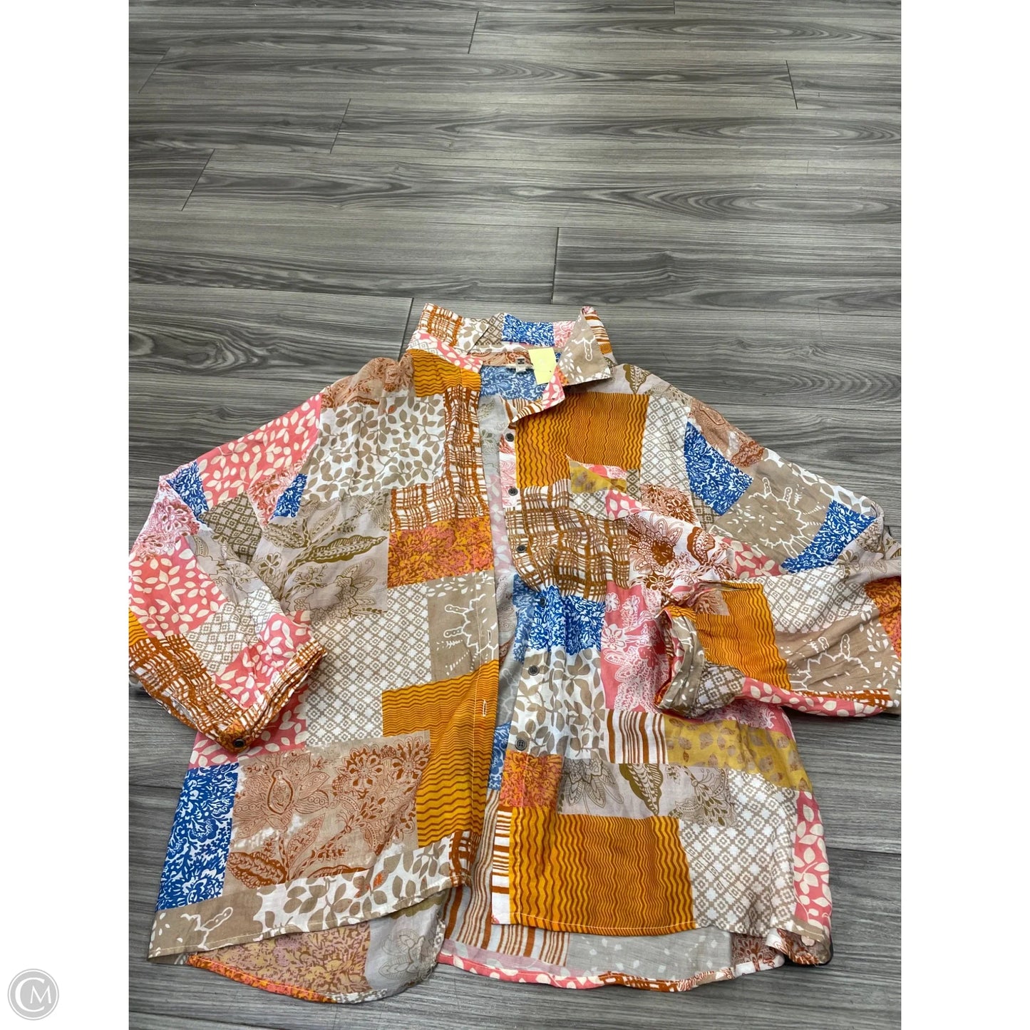 Top Long Sleeve By Pol In Multi-colored, Size: M