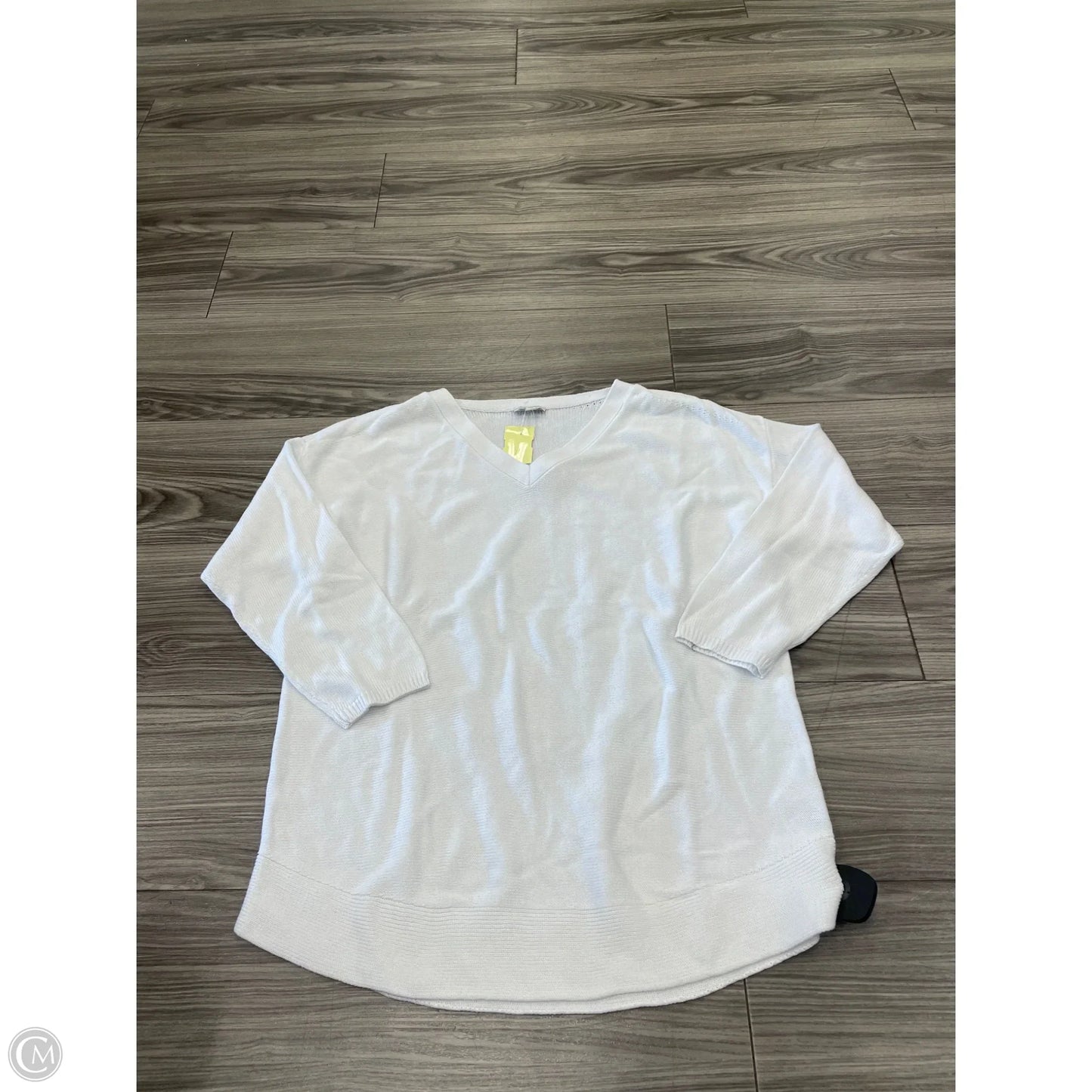 Sweater By Talbots In White, Size: M