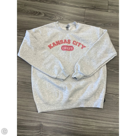 Sweatshirt Crewneck By Clothes Mentor In Grey, Size: M
