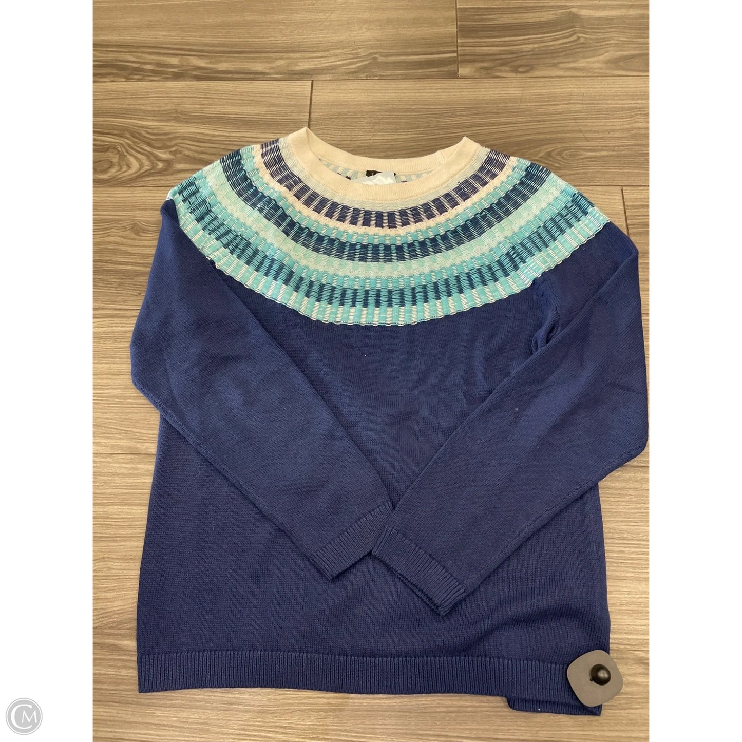 Sweater By Talbots In Blue, Size: L