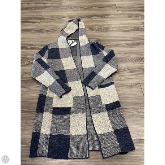 Cardigan By Monteau In Blue & White, Size: S