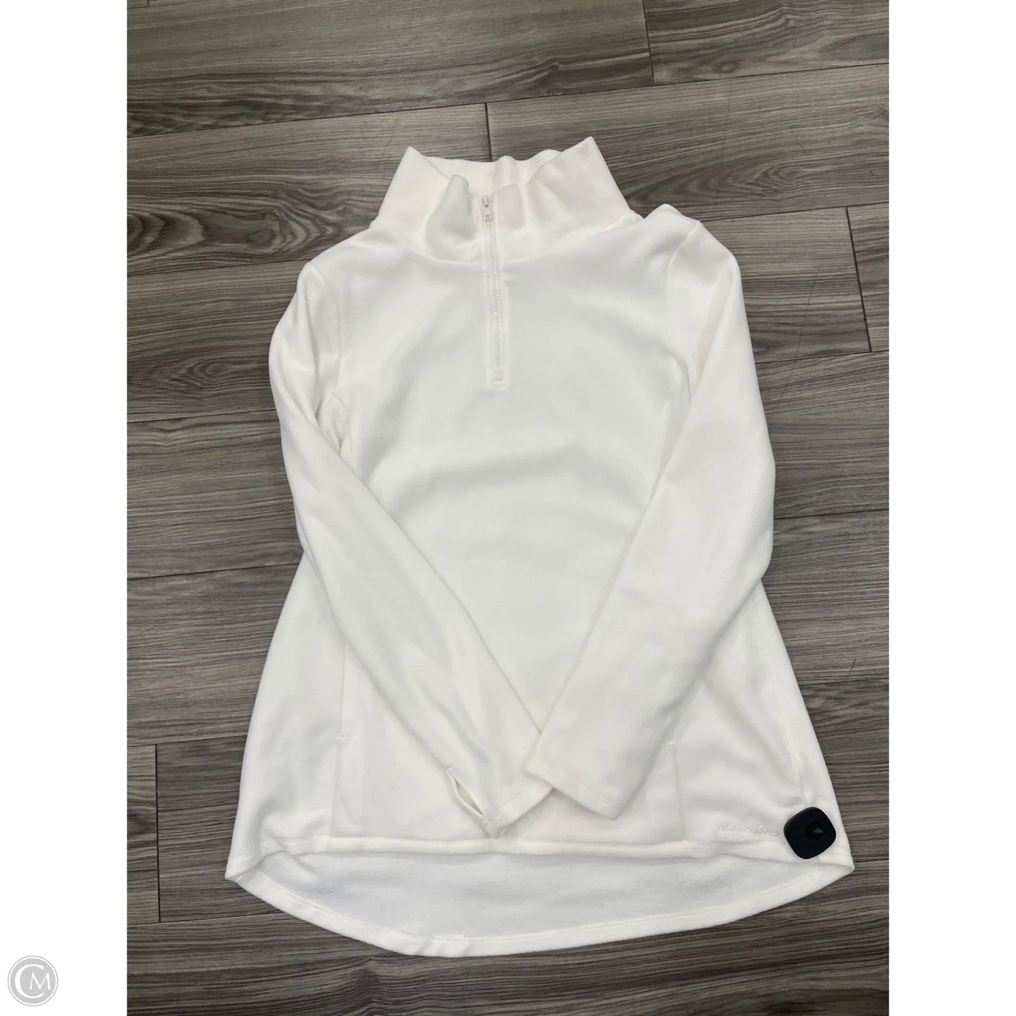 Athletic Sweatshirt Collar By Eddie Bauer In White, Size: Xl