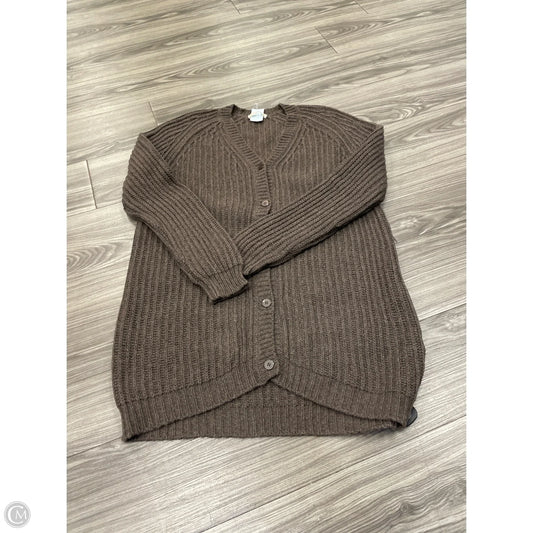 Cardigan By Clothes Mentor In Brown, Size: L