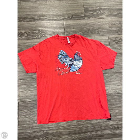 Top Short Sleeve By Clothes Mentor In Red, Size: 2x