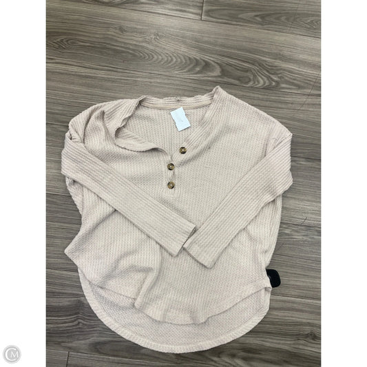 Top Long Sleeve By American Eagle In White, Size: Xs