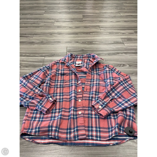 Jacket Other By American Eagle In Plaid Pattern, Size: Xl