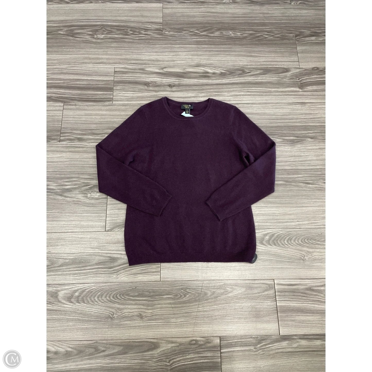 Sweater By Charter Club In Purple, Size: L