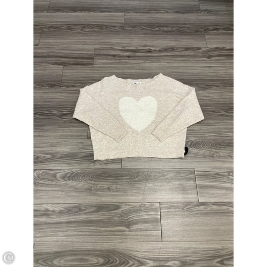 Sweater By American Eagle In Cream, Size: Xs