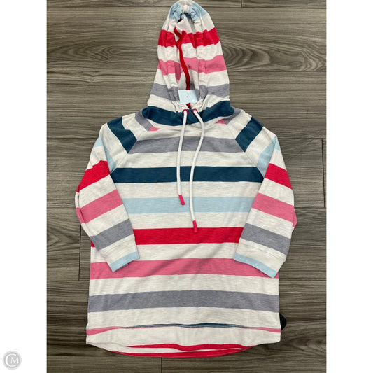 Sweatshirt Hoodie By Tribal In Striped Pattern, Size: S