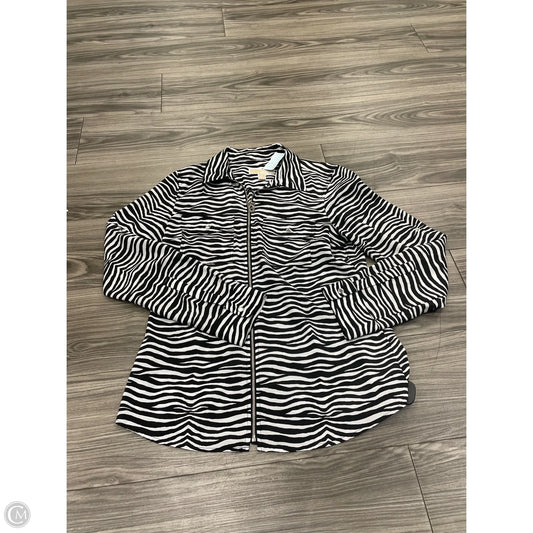 Top Long Sleeve Designer By Michael Kors In Zebra Print, Size: M