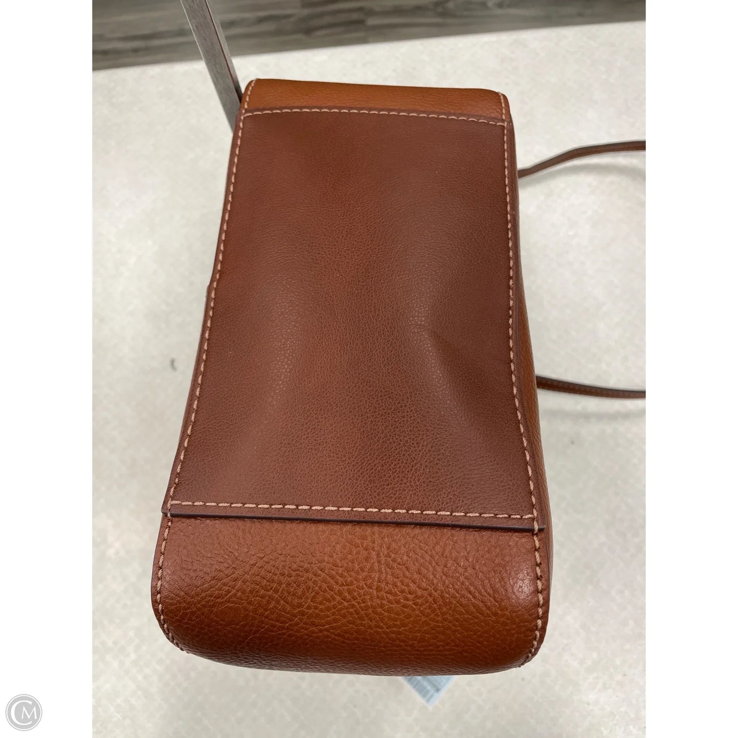 Handbag Leather By Fossil, Size: Large