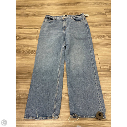 Jeans Wide Leg By Abercrombie And Fitch In Blue, Size: 16