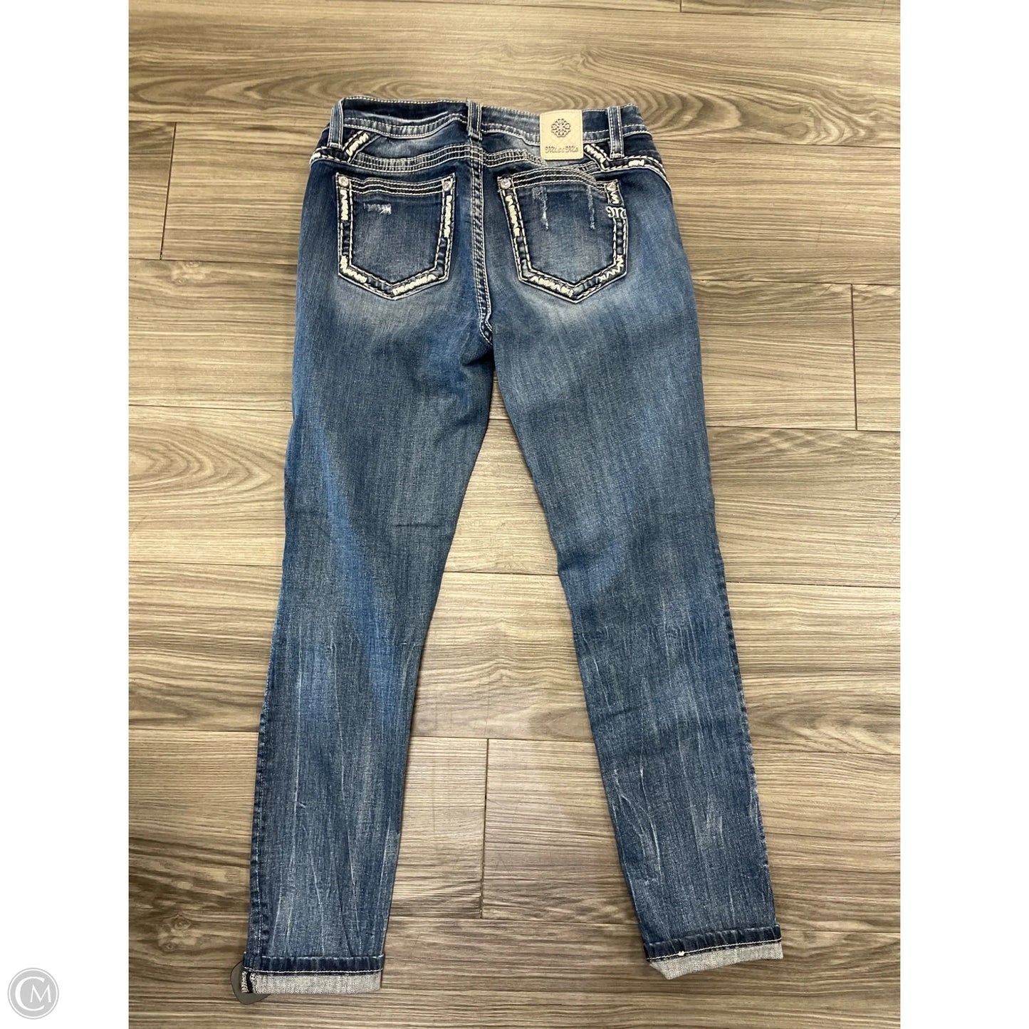 Jeans Skinny By Miss Me In Blue, Size: 8