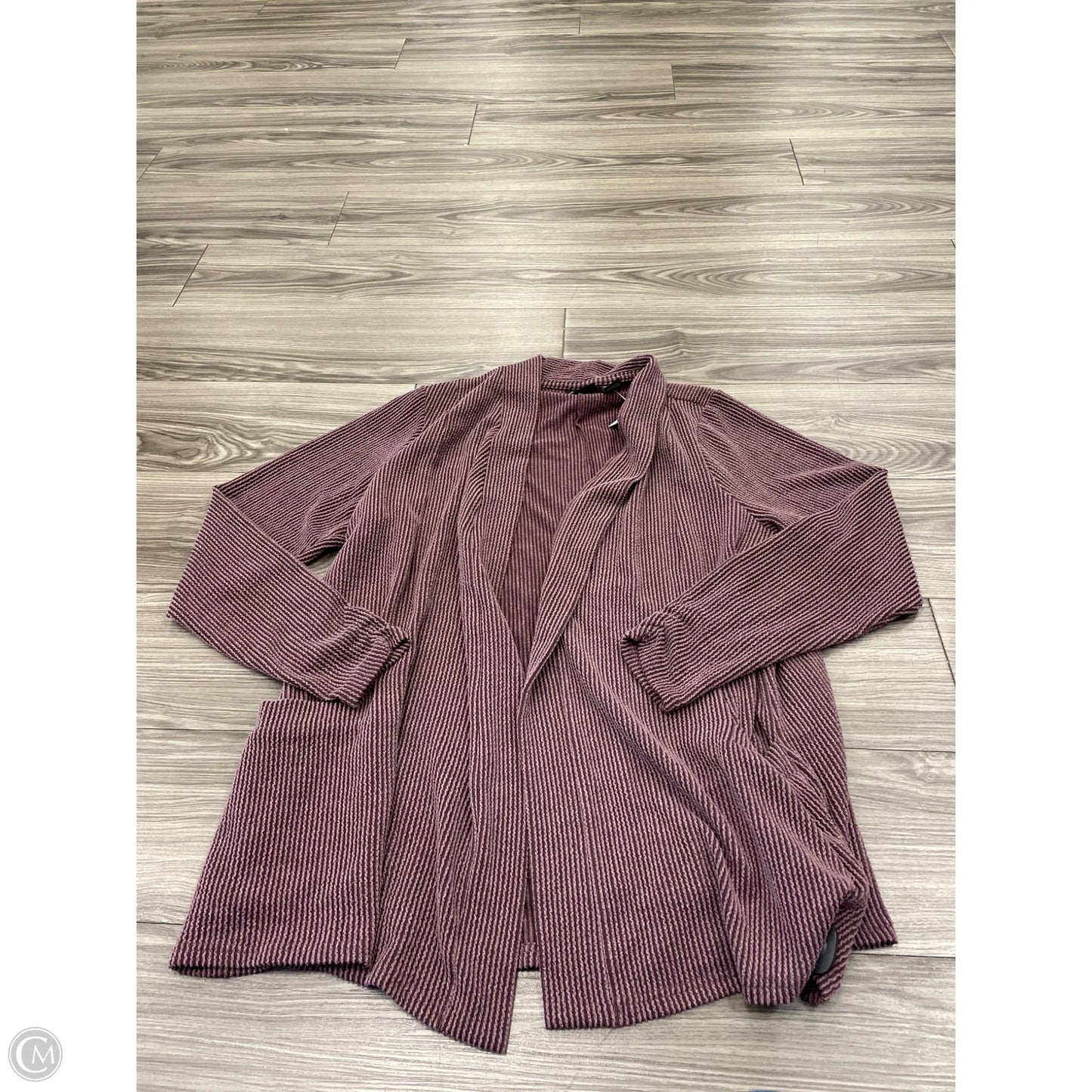 Cardigan By Clothes Mentor In Purple, Size: 2x