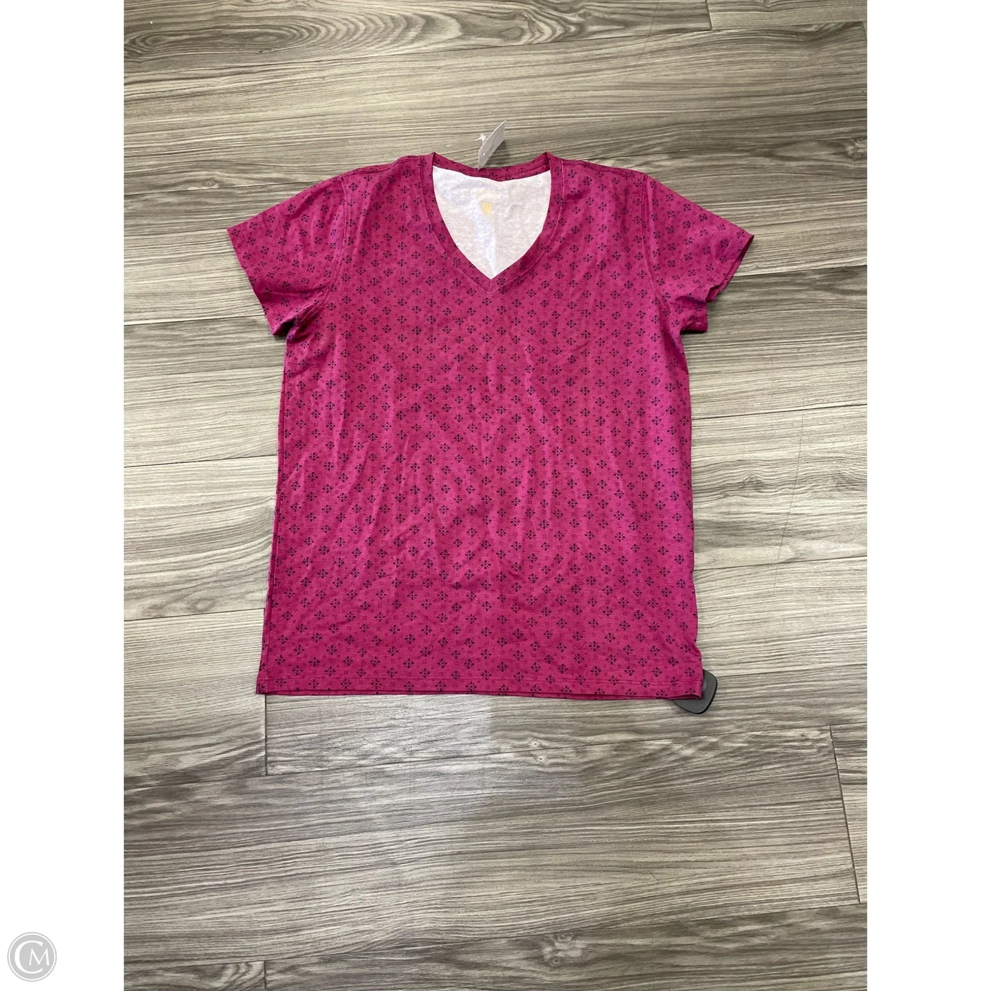 Top Short Sleeve By Clothes Mentor In Maroon, Size: M