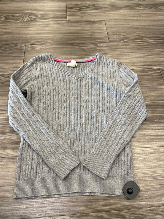 Sweater By Caribbean Joe In Grey, Size: L