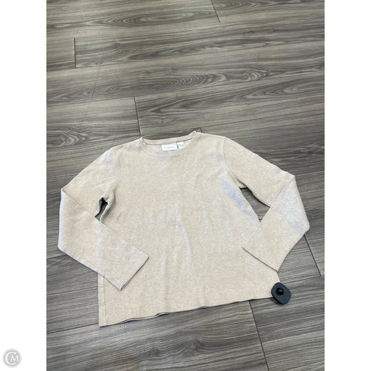 Top Long Sleeve By Liz Claiborne In Cream, Size: S