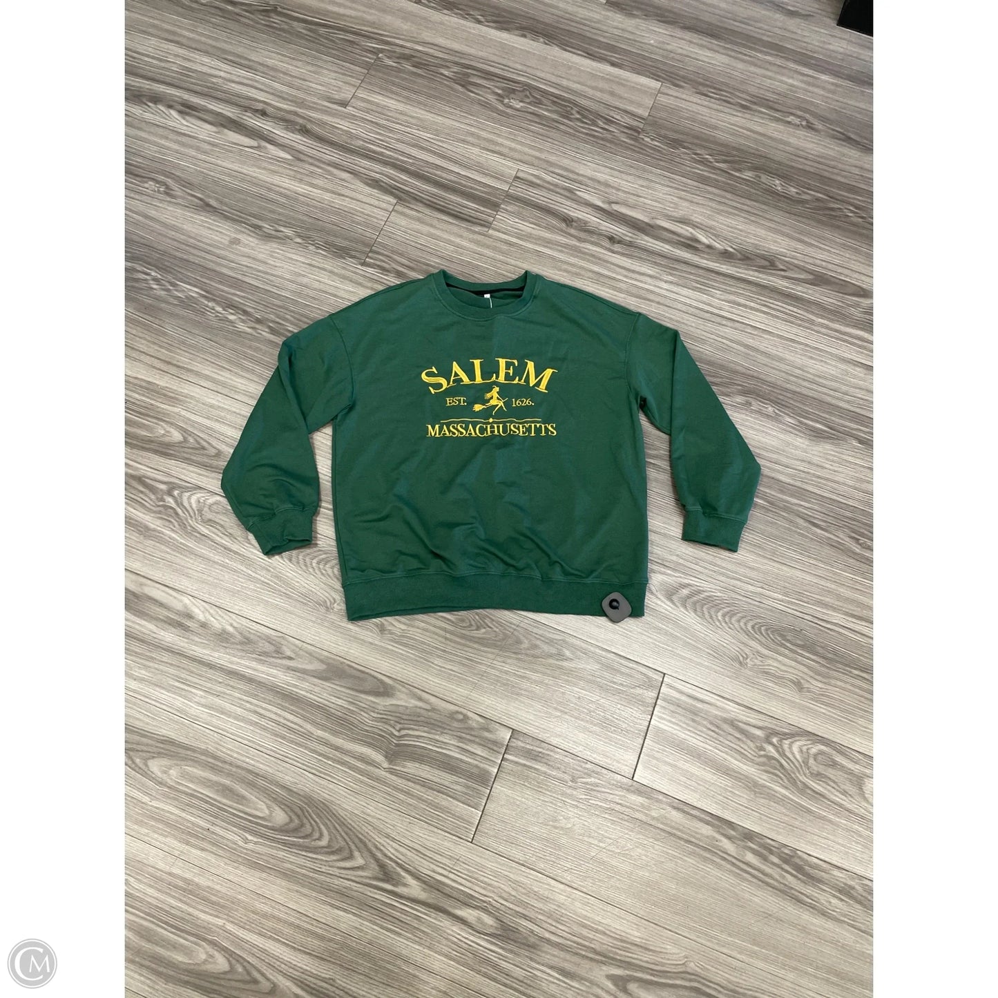 Sweatshirt Crewneck By Clothes Mentor In Green, Size: L