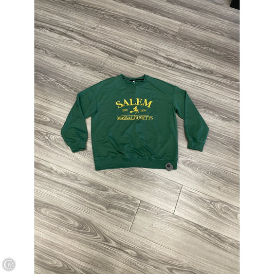 Sweatshirt Crewneck By Clothes Mentor In Green, Size: L