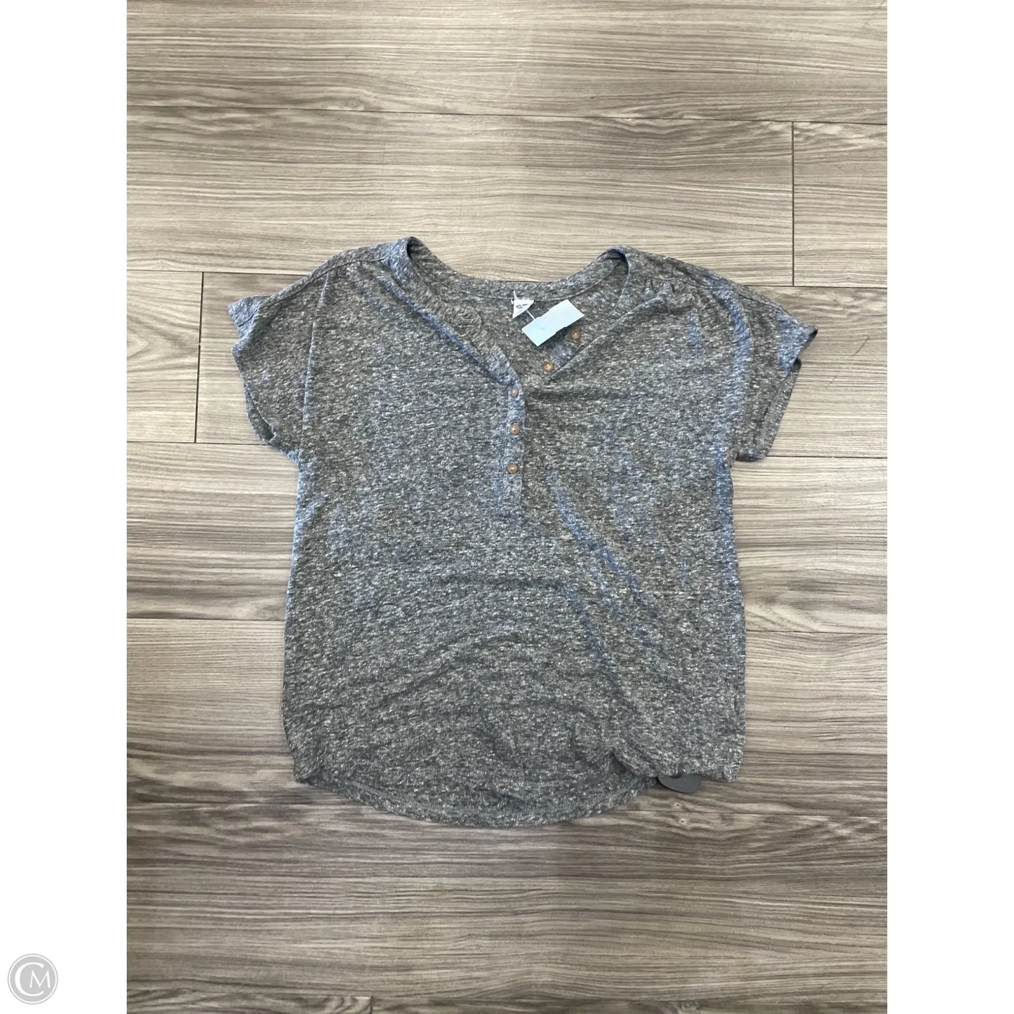 Top Short Sleeve By Old Navy In Grey, Size: S
