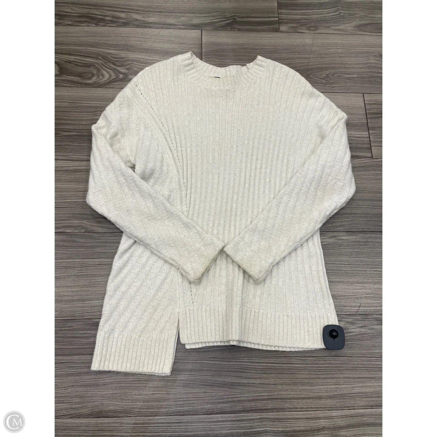 Sweater By Simply Vera In White, Size: M
