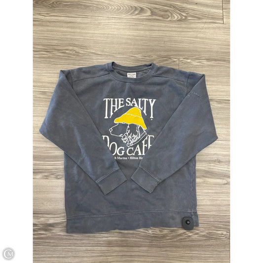 Sweatshirt Crewneck By Comfort Colors In Grey, Size: M