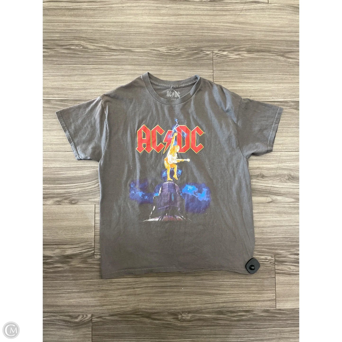 Top Short Sleeve By Clothes Mentor In Grey, Size: L