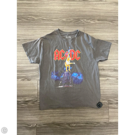 Top Short Sleeve By Clothes Mentor In Grey, Size: L