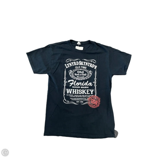 Top Short Sleeve By Fruit Of The Loom In Black, Size: S