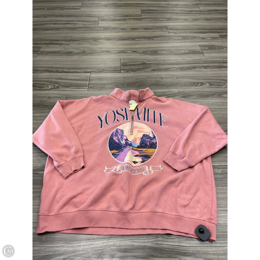 Sweatshirt Collar By No Boundaries In Pink, Size: 3x