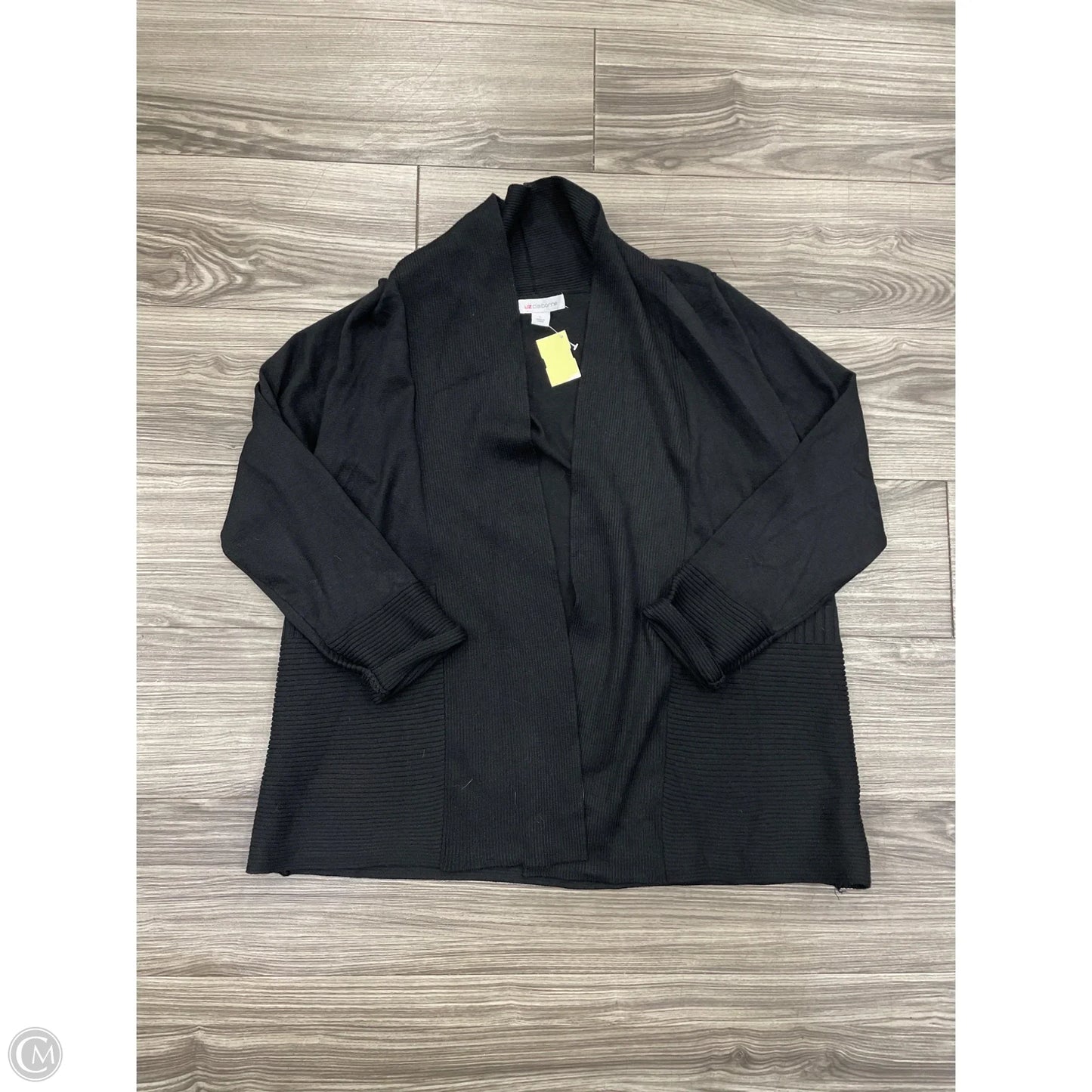 Cardigan By Liz Claiborne In Black, Size: L