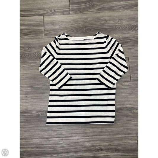 Top Long Sleeve By St Johns Bay In Striped Pattern, Size: M