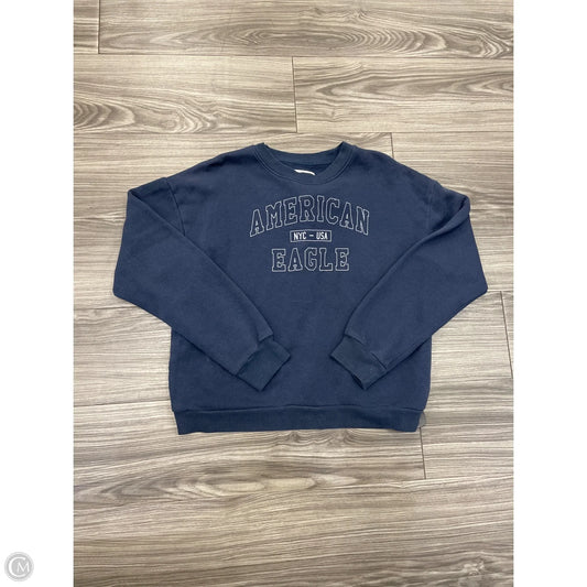 Sweatshirt Crewneck By American Eagle In Navy, Size: S