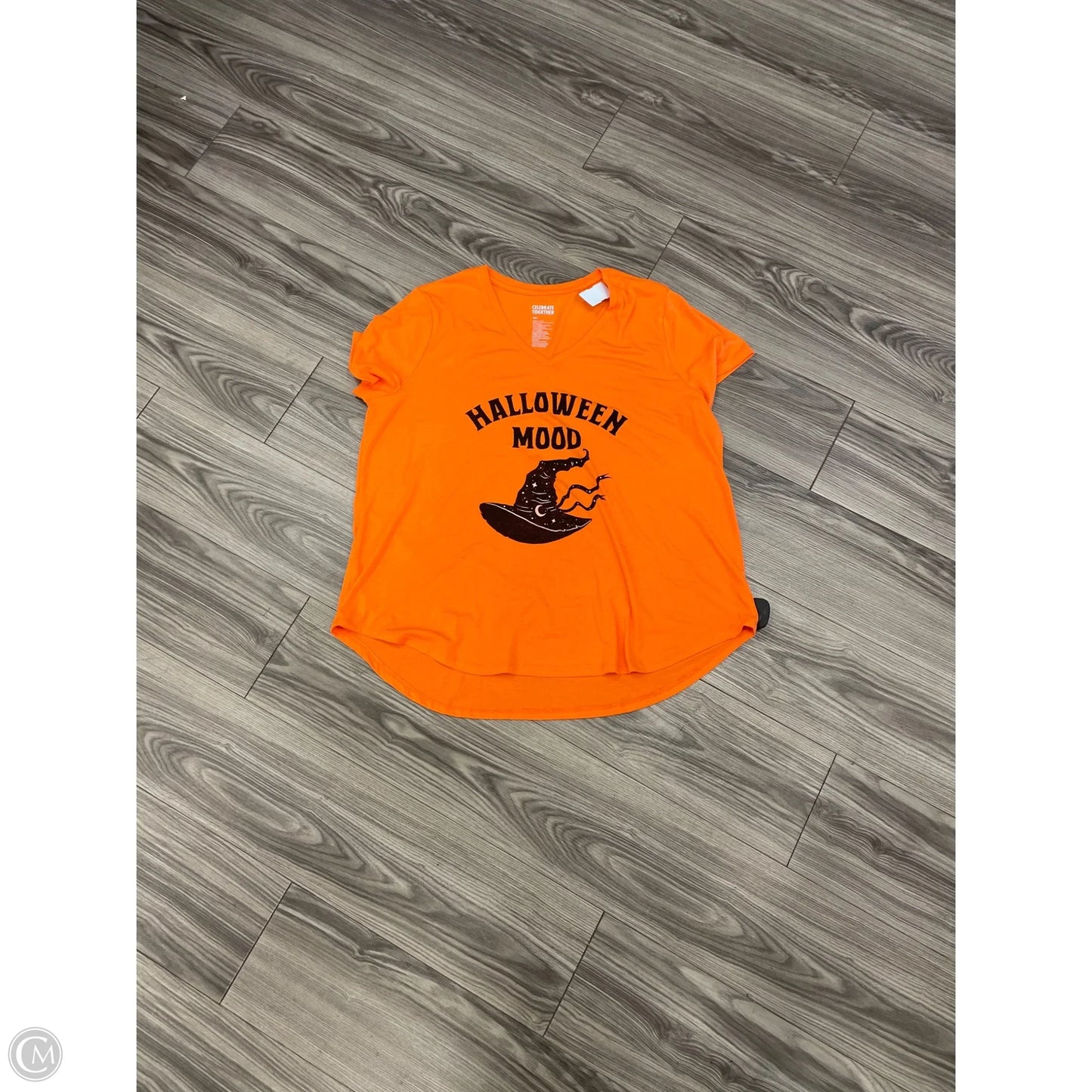 Top Long Sleeve By Celebrate Together In Orange, Size: 2x