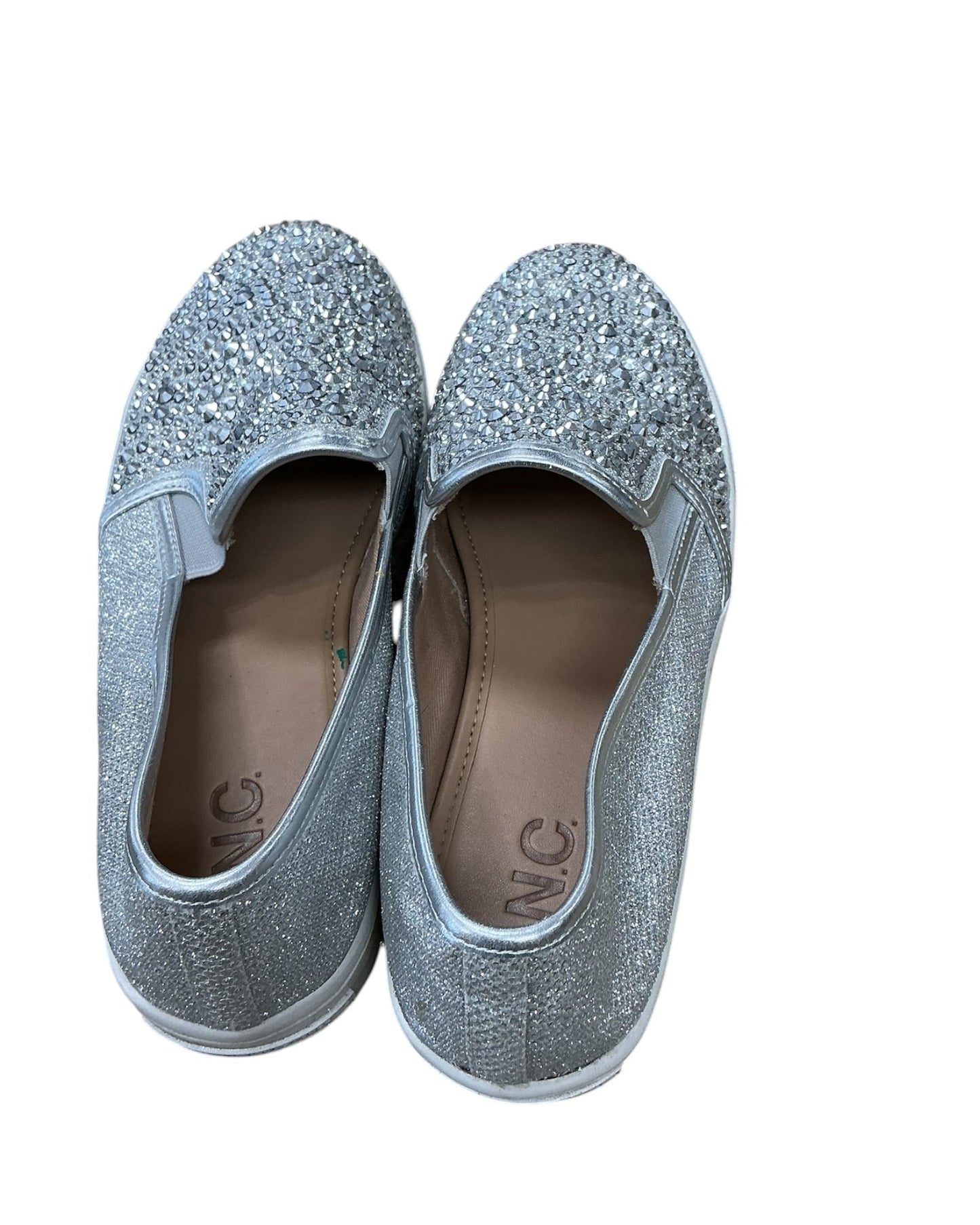 Shoes Flats By Inc In Silver, Size:7