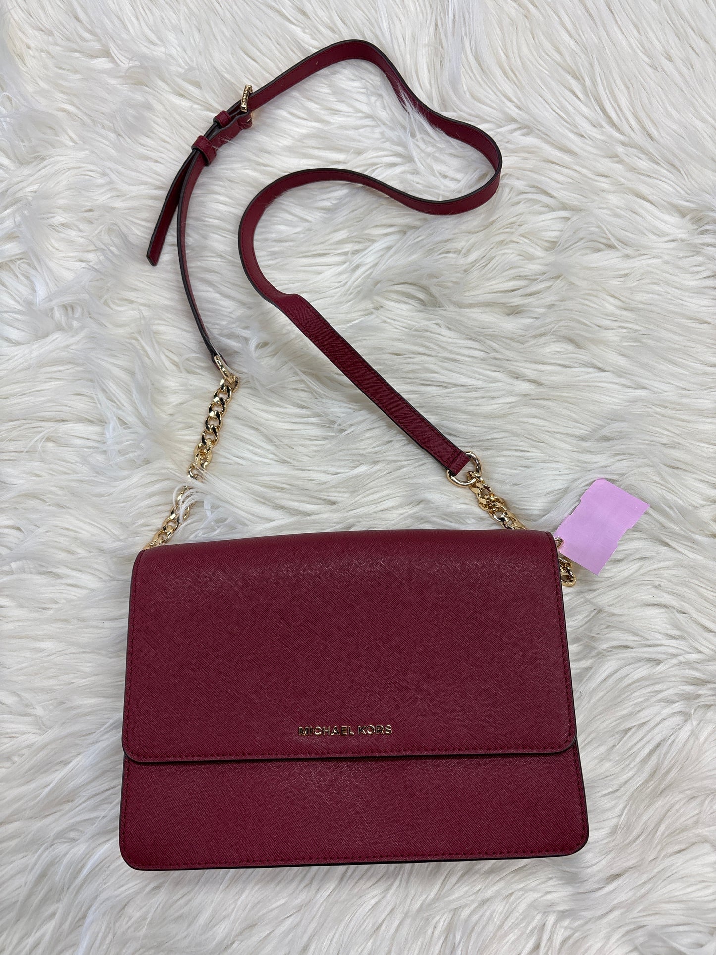 Crossbody Designer By Michael Kors In Red, Size:Medium