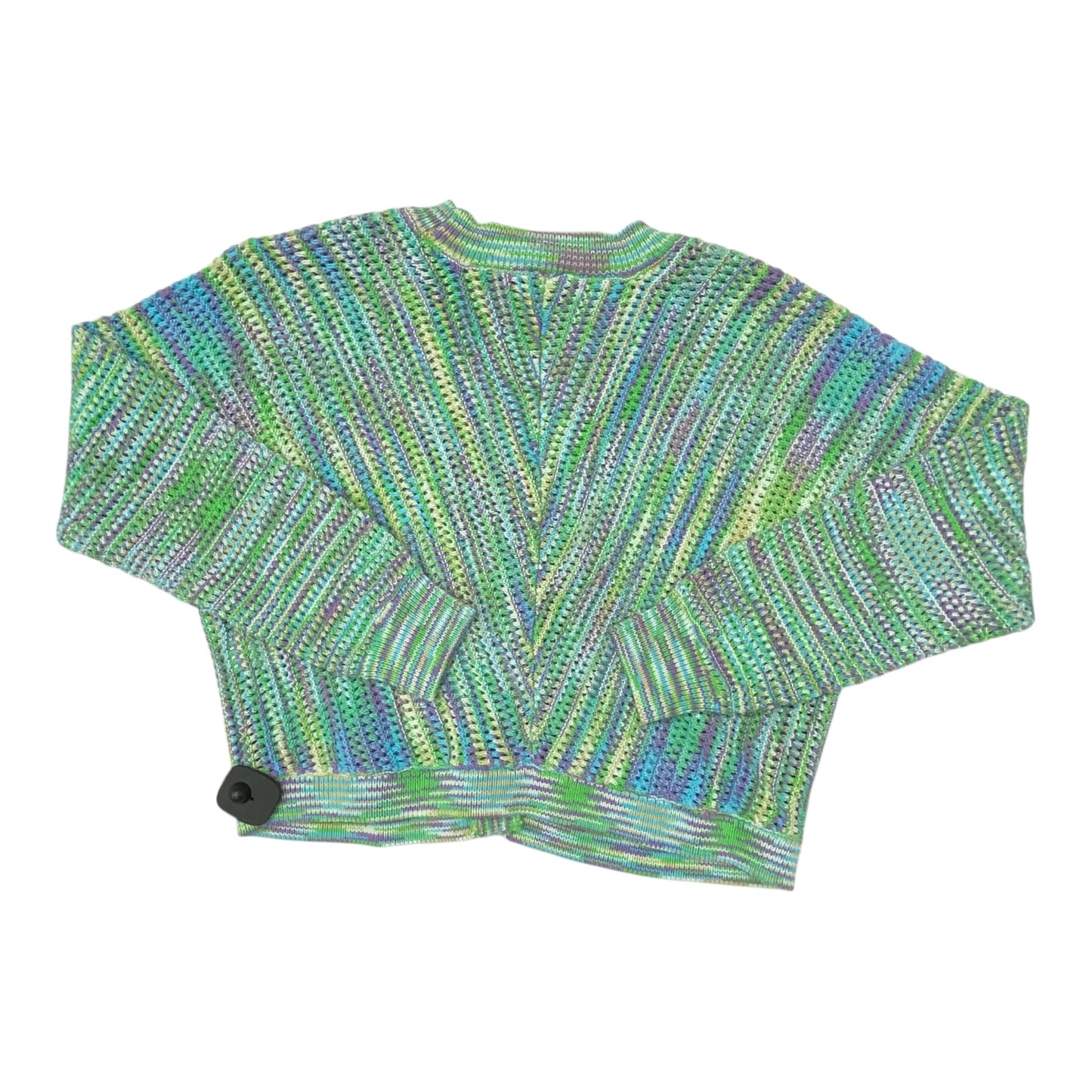 Sweater Cardigan Designer By Desigual In Multi, Size:L